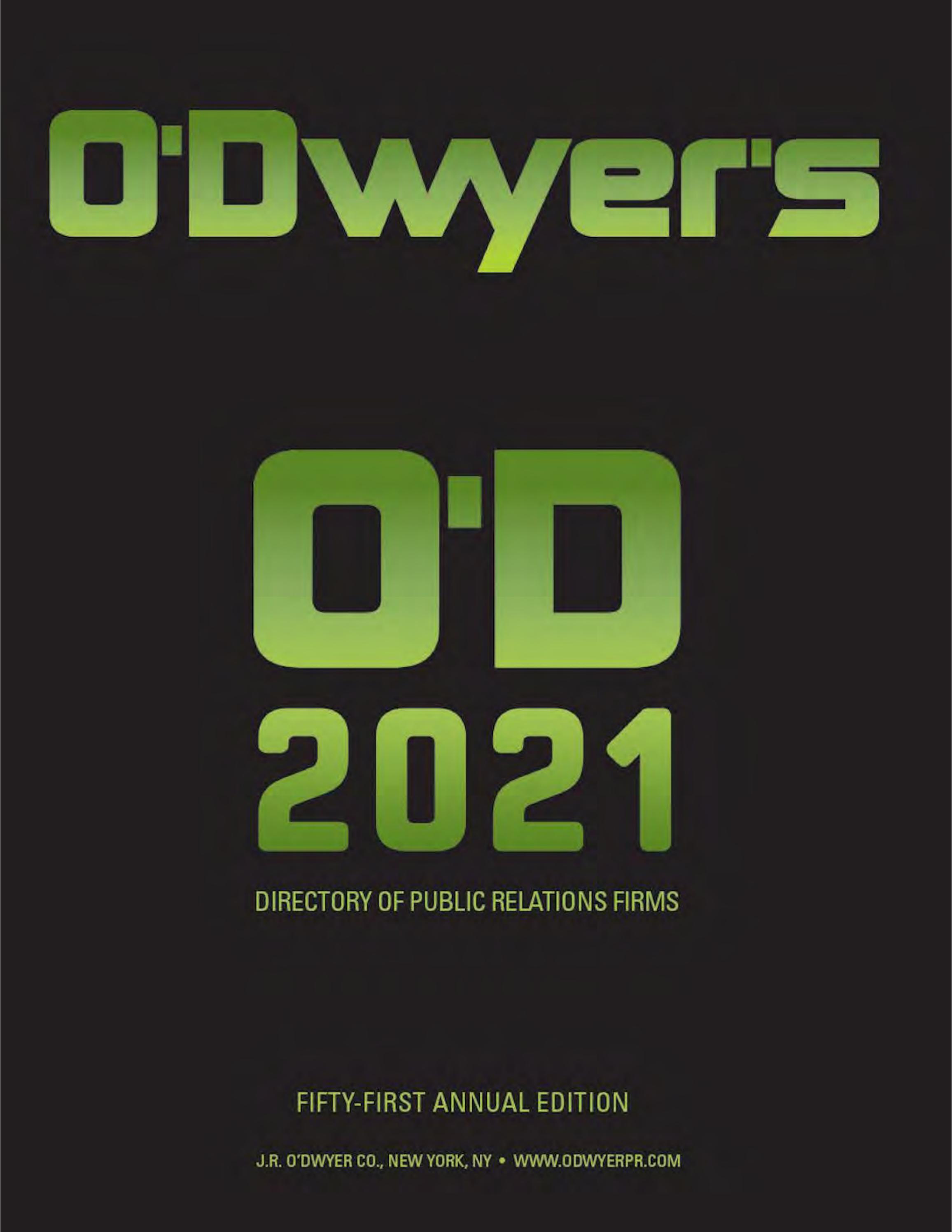 O'Dwyer's 2021 Directory of Public Relations Firms by O'Dwyer's PR ...